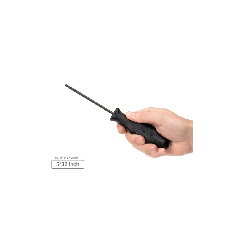 TEKTON Hex High-Torque Black Oxide Blade Screwdriver Set, 9-Piece (5/64-3/32,