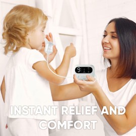 LittleTora Pro Baby Nasal Aspirator - Built-in Music & Night Light - Rechargeable Nose Booger Sucker for Infants Babies Kids Toddlers - Snot Removal