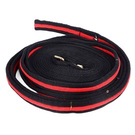 Horse Canvas Lunge Line, High Tensile Horse Training Rope with Snap for Training Competition Daily Traction