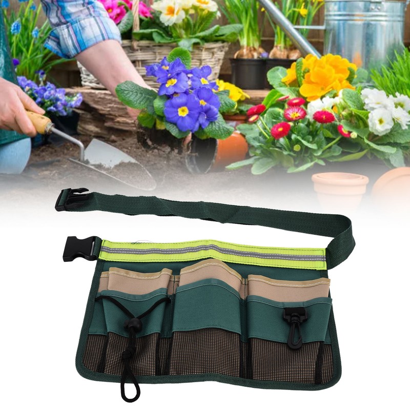 Garden Tool Pocket Adjustable Portable Multi Pocket Design Tool Storage