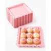Zitonyang Plastic Serving Tray, 24 Pack Catering Trays Square Serving