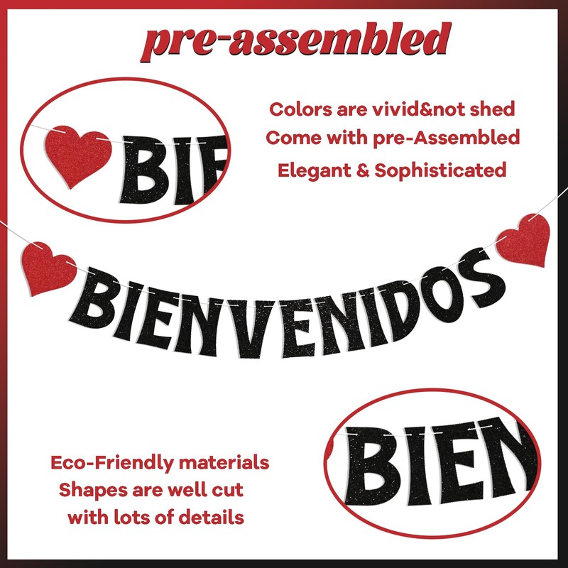 Bienvenidos Banner - Bienvenidos a Casa Sign, Spanish Welcome Bunting