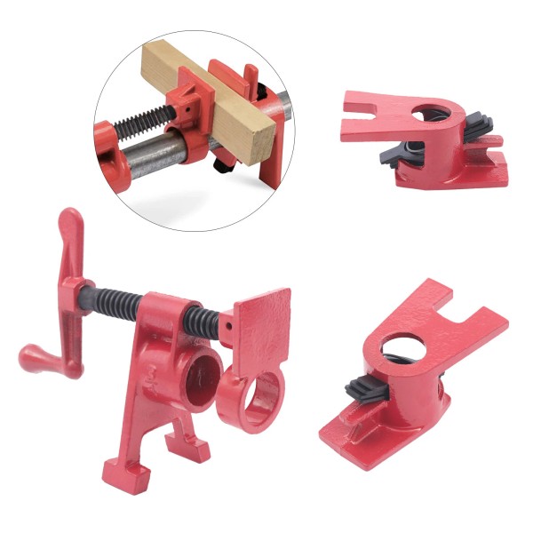 Unbranded (4 Pack) 3/4" Heavy Duty Wood Gluing Pipe Clamp