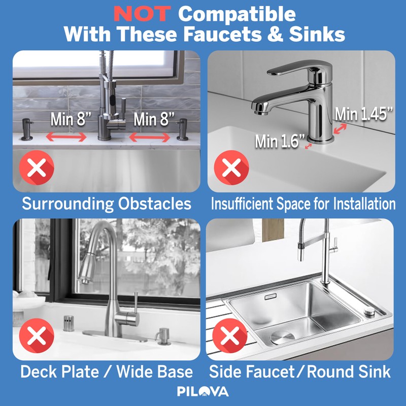 Pilova Premium Kitchen Sink Splash Guard - [16" x 5.7"]