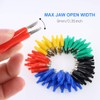 Glarks 100Pcs 1.1''/28mm Alligator Clips Crocodile Electrical Test Clamps Jumper