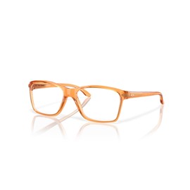 Oakley OY8010 Cartwheel Rectangular Sunglasses, Polished Transparent Ginger/Demo Lens, 51 mm