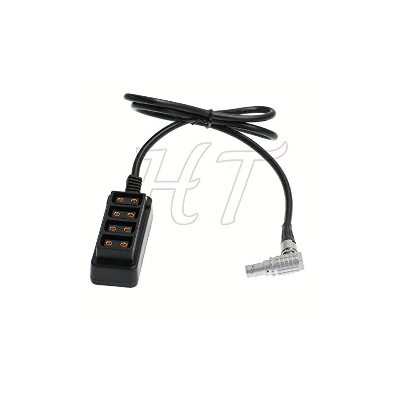 HT Right Angle 2 Pin D-Tap 4 Port Socket Splitter