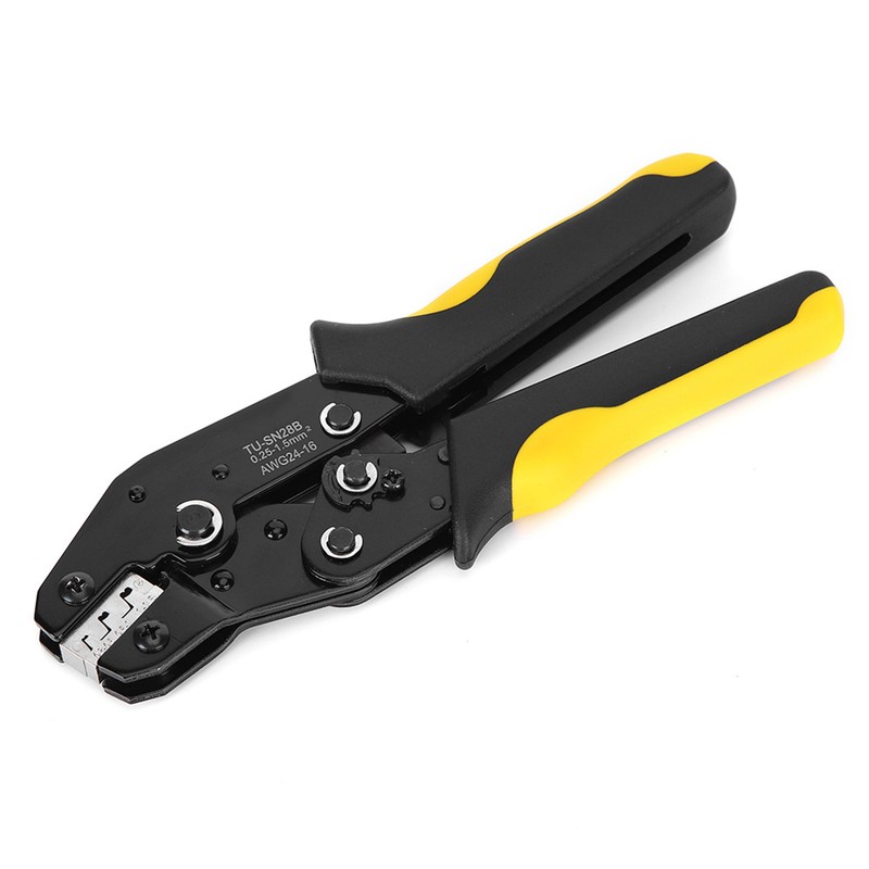 Crimping Tool 24‑16AWG High‑End Terminal Ratchet Pliers PVC + Steel