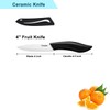 Eocogup Paring Knife, Large Handle and Super Sharp Ceramic Knife