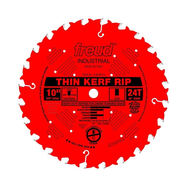Freud Freud LU87R010: 10" Thin Kerf Rip Blade