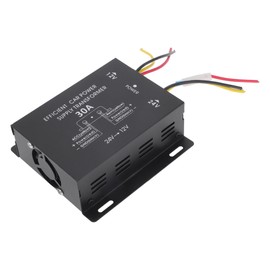1 x TUCKBOLD Truck 24V to 12V Step Down Car Power Supply Module 30A | Power Supply Converter Black