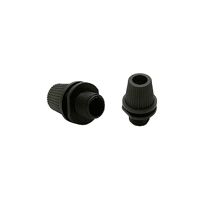 10 Pack | Black Straight Flex Cord Grip with 10mm