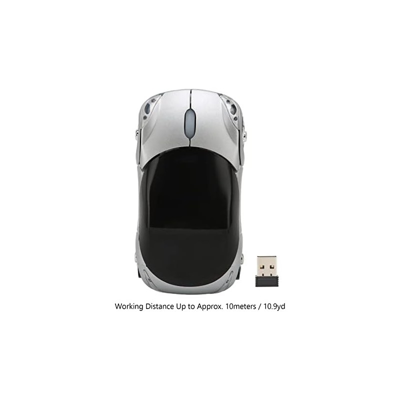 Ratón Inalámbrico Deportivo 2,4 GHz con Forma de Coche -