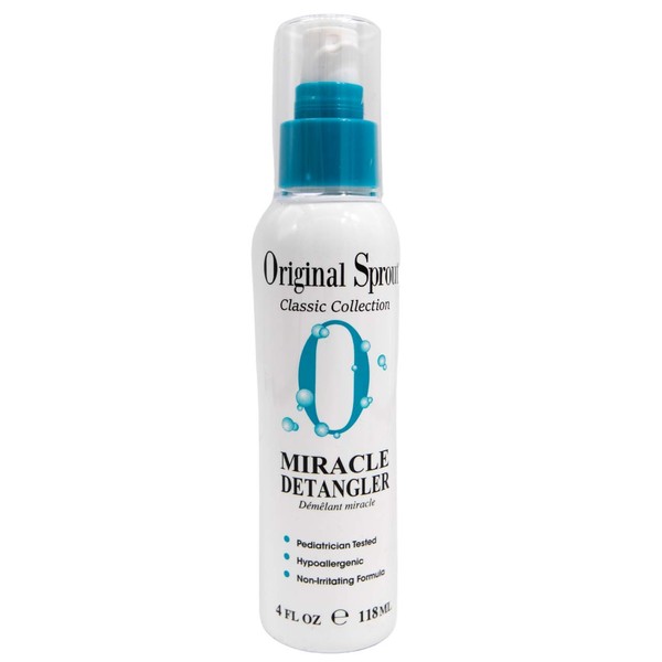 Original Sprout Miracle Detangler. All Natural Hair Moisturizer and Leave-In Conditioner Spray, 4 oz (Packaging May Vary)