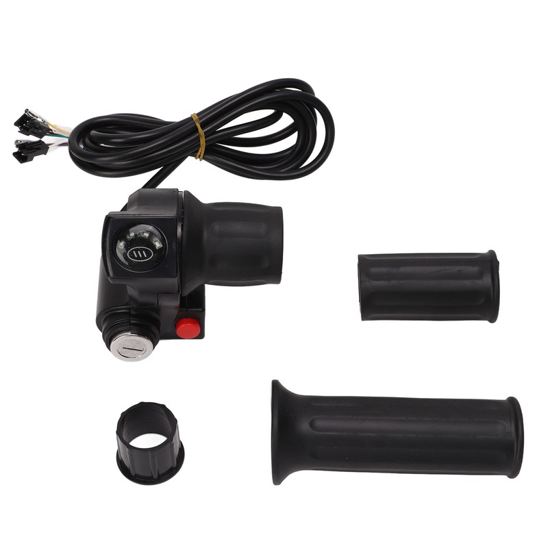 Electric Bike Throttle Grip 4 Lights Half Lock Speed Twist