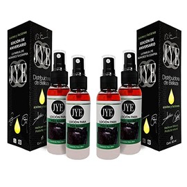 JYE Loción Crecimiento De Barba Bergamota Extra Fuerte, 4 Frascos