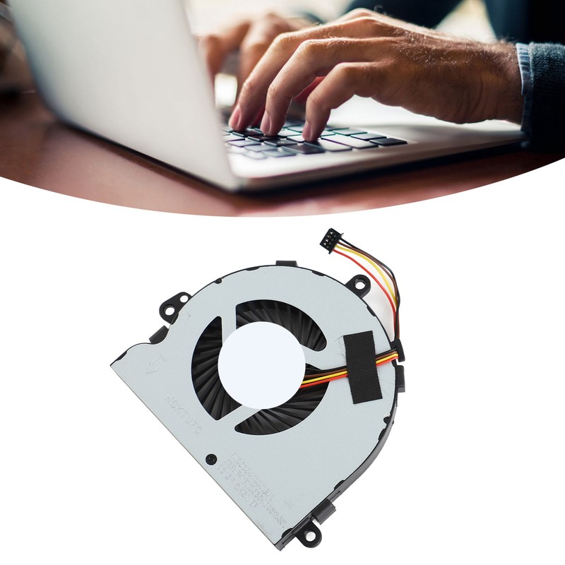 CPU Cooling Fan 4 Pin Efficient Quiet Laptop CPU Air