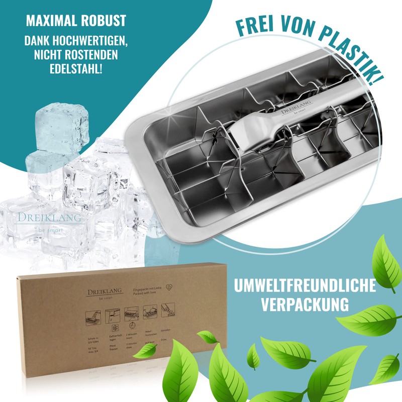 Dreiklang - be smart® Polished 18/8 Stainless Steel Ice Cube