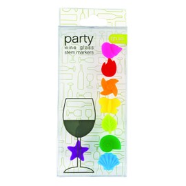 TRUE Party Wine Markers Charms (Set of 8), Multicolor
