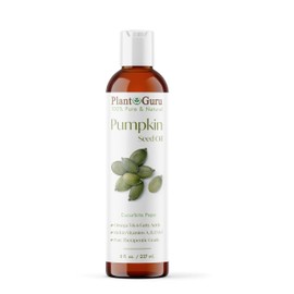 Plant Guru Pumpkin Seed Oil 8 fl. oz. Cold Pressed 100% Pure & Natural Carrier – Ideal for Skin, Face, Body, and Hair Moisturizer. Great for DIY Creams, Lotions, and Lip Balms.