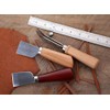 2 Pcs Leather Cutting Knife Craft Tool with Wooden Handle