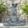 Pujipu Meditating Rabbit Statue Buddha, Zen Rabbit, Zen Garden Rabbit