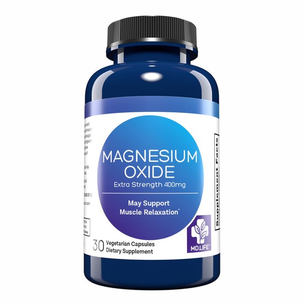 MD. Life Suplemento de óxido de magnesio – 30 cápsulas