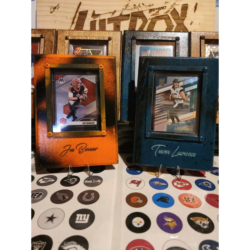 HitBoxSports Card Display UV Protected Plexglass Card Frame toploader included