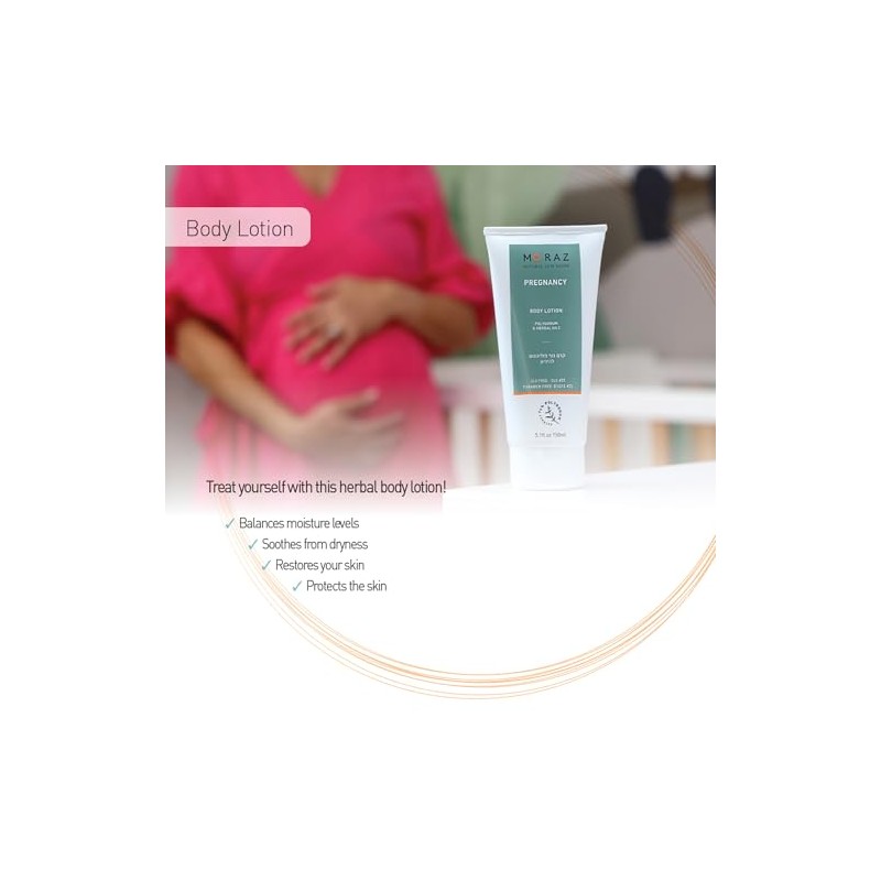 Pregnancy Body Lotion by Moraz for Women - 5.1 oz
