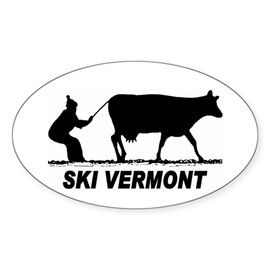 CafePress The Ski Vermont Shop Oval Sticker Oval Car Bumper Sticker