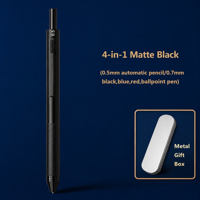 4-in-1 Multifunction Metal Pen for Office & School – 3