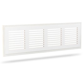 LUXAIRY VENTS PermaFlow PF30 Permanent Air Return Vent Cover, Mold Moisture & Water Resistant, Discreet Flush Mount, for Ceilings & Walls (30" x 8")