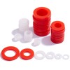 Litorange 190 PCS Mixed Silicone O Ring Sealing Gasket Washers,