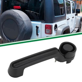 HOPESPANNER No.55395410AH Tailgate Handle Replacement for Jeep Wrangler 2007-2017 Black Rear ABS 1 Pc