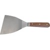 HAROMAC Rosewood Painter's Spatula, 100 mm, Stainless Steel, Rosewood Handle,
