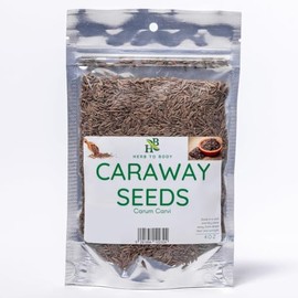 Herb To Body Caraway Seed Whole | Carum Carvi | Wildcrafted | 4oz