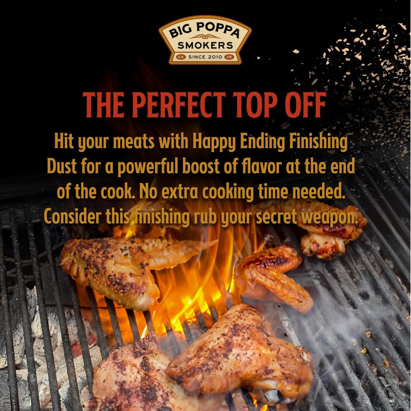 Big Poppa's Happy Ending Finishing Dust Seasoning – Irresistible BBQ