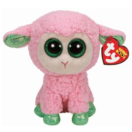TY Beanie Boo 6" Plush Pink and Green Leyla the Sheep