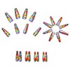 Spring Summer Press on Nails Long Coffin Shaped Fake Nails