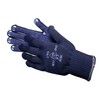 Knitted Gloves Cotton/Polyester with Pimples Medium Weight Blue - 12