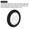 sourcing map RC Airplane Wheels OD 2.5" xID 0.08",White RC