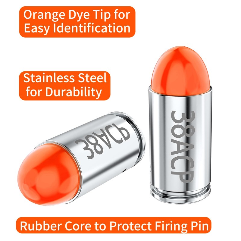 Befbox 380acp Snap Caps Training Dummy Rounds Practice Safe Loading