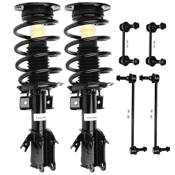 TFGCSG Struts Quick 6PCS Front Complete Strut Spring Assembly Stabilizer