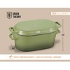 KooK Enameled Cast Iron Dutch Oven for Sourdough Bread Baking