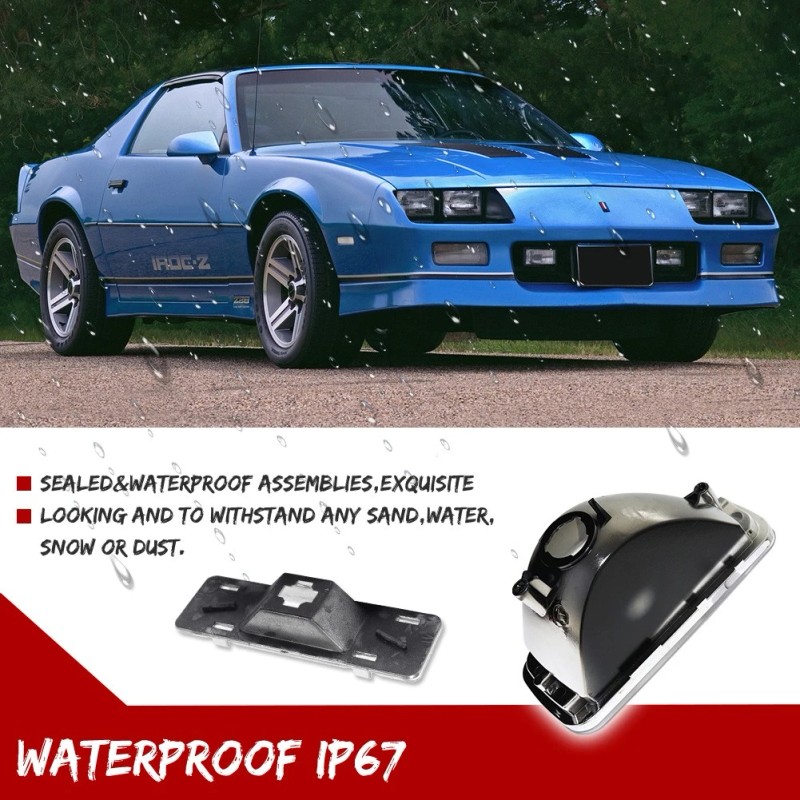 GTINTHEBOX For Chevy Camaro 85-92 Clear Bumper Turn Signal Lights