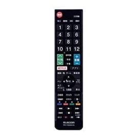 Elecom ERC-TV02BK-PA Easy TV Remote Control 2nd for Panasonic Viera Black