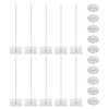 PATIKIL 180mm Perforated Insulation Pins with Round Washer,50 Sets 2in