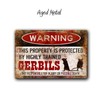 Gerbil Warning sign, Gerbil cage Home Decor, 12 x 8