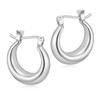 Pearl Chunky Waterdrop Earrings for Women Chunky Hoop Earrings Long