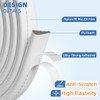 Wedge-Shape Window Weather Stripping Door Frame Seal Strip 2Pcs×196" White,Upgrade